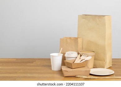 Eco Friendly Food Packaging Paper Recycling Stock Photo 2204111107   Eco Friendly Food Packaging Paper 260nw 2204111107 