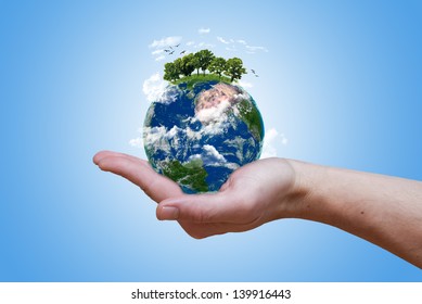 Eco green earth (elements of this image furnished by NASA)