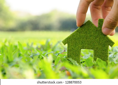 Eco House Icon Concept