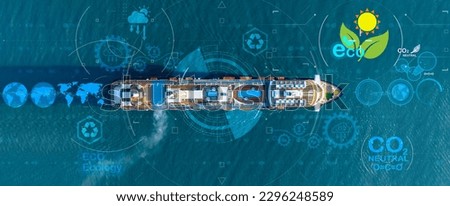 Similar – Image, Stock Photo Aerial Drone View Of Old Shipwreck Ghost Ship Vessel