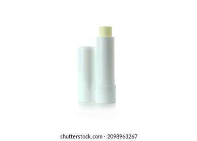 Eco lipstick isolated on white background, close up