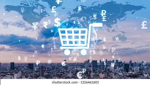 e-commerce concept. online shopping.
