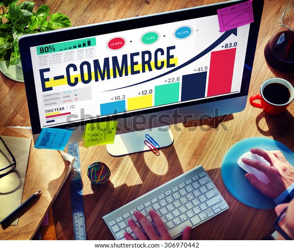 E-commerce Internet Global Marketing Purchasing Concept