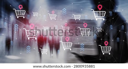 E-commerce location tracking system for retail inventory management and improving customer shopping experience