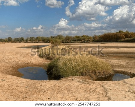 ecosystem on Cimarron River and Central, Oklahoma during record long drought