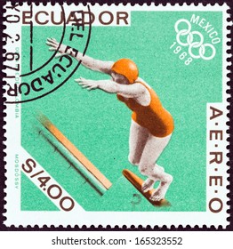 ECUADOR - CIRCA 1968: A Stamp Printed In Ecuador From The 