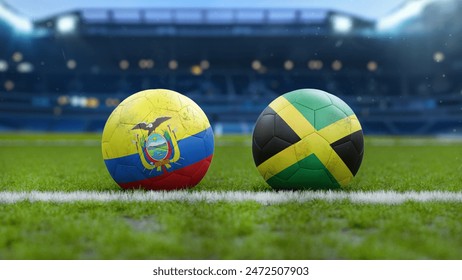 Ecuador vs Jamaica Soccer Match - Powered by Shutterstock