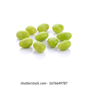 Edamame Beans Isolated On White Background