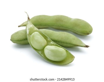 Edamame Beans An Isolated On White Background