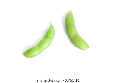 Edamame Beans Isolated On White