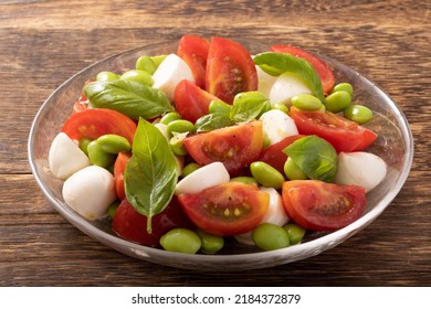 Edamame Salad (Tomatoes, Cheese, Basil)