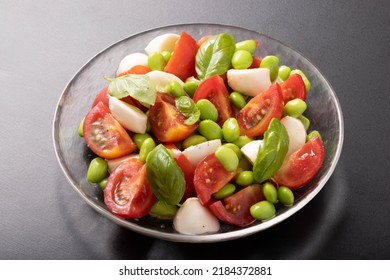 Edamame Salad (Tomatoes, Cheese, Basil)