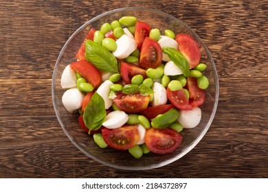 Edamame Salad (Tomatoes, Cheese, Basil)