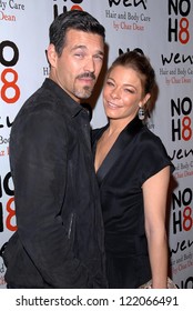 Eddie Cibrian, LeAnn Rimes At The NOH8 Campaign 4th Anniversary Celebration, Avalon, Hollywood, 12-12-12