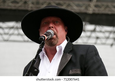 Eddie Montgomery Of Montgomery Gentry Performs Onstage During The ACM Party For A Cause Festival At Globe Life Park In Arlington On April 17, 2015 In Arlington, Texas.