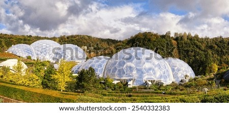 The eden project in St Austell, cornwall, UK
