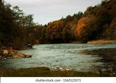 The Eden River Along Cumbria