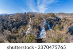 Edessa and Waterfalls panoramic view 