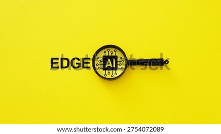 Edge AI processing concept illustrating artificial intelligence running on local devices, enabling real time data analysis, low latency computing and intelligent automation at the edge of modern networks