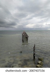 The edge of a bridge