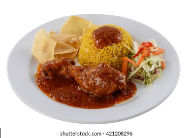 Edge-out Food ( Rendang Chicken Rice )