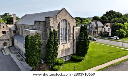 An edifice that appears to be built like a fortress but serves as a place to worship the Lord.