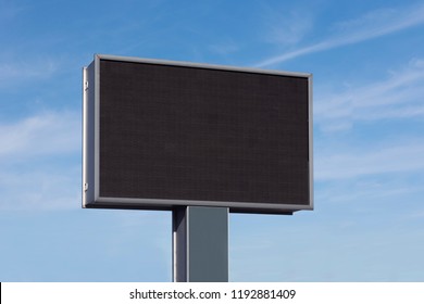 E-Digital Big Large Empty Blank Screen Big Billboard TV Mockup Template For Advertisement.