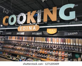 Edina, MN/USA. December 31, 2018. The interior of the cooking section in a Whole Foods in Edina.