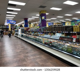 Edina, MN/USA. February 7, 2019. The interior of a Trader Joe’s grocery store in Minnesota.