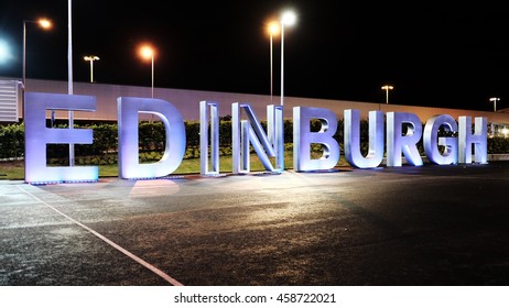 Edinburgh Airport Sign