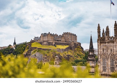 Edinburgh Caste standing proud over Edinburgh City Centre - Powered by Shutterstock