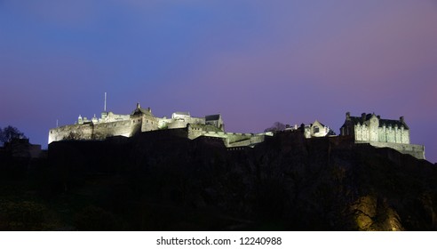 Edinburgh Castle At Night