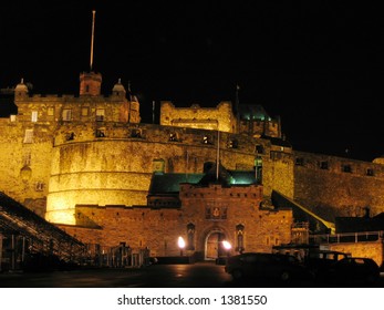 Edinburgh Castle At Night