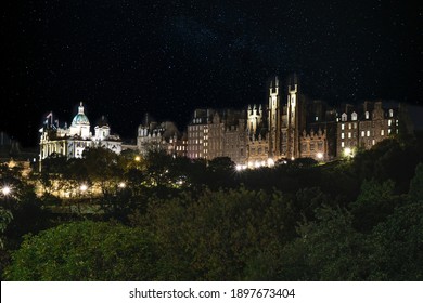 Edinburgh Castle In The Night