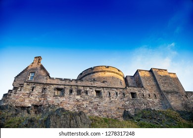 Edinburgh Castle Scotland. Inside View. 