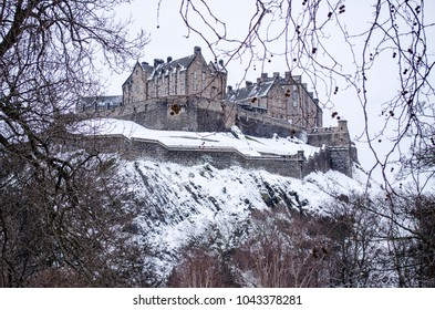 Edinburgh Castle In The Snow