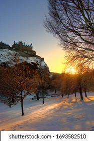 Edinburgh Castle In The Snow