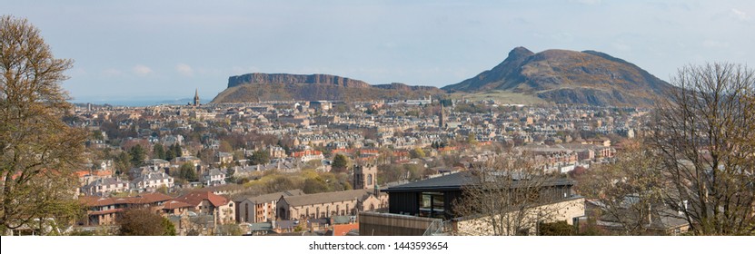 Edinburgh Panorama From Blackford Hill Scotland