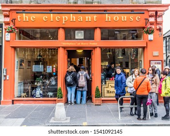 Edinburgh / Scotland - 10/20/2019: The Elephant House - Harry Potter Birthplace