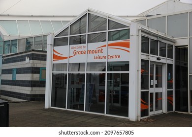 EDINBURGH, SCOTLAND - 28 December 2021 Entrance To The Gracemount Leisure Centre