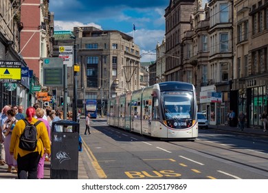 Edinburgh, Scotland - August 1st 2022 - Visiting Downtown Edingburgh During The Summer, Enjoying The Stunning Old City And Scottish Culture