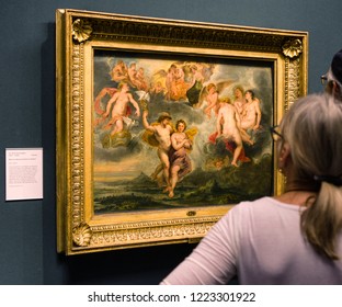 EDINBURGH, SCOTLAND - MAY 19: Paul Rubens Painting In Scottish National Gallery On May 19, 2019 In Edinburgh