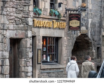 Edinburgh, Scotland -  September 27 2018: Tolbooth Tavern - (Pub)