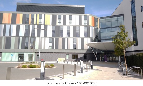 Edinburgh, Scotland; September 8th 2019: The Entrance To The New Royal Hospital For Sick Children And Young People At Little France In Edinburgh. 