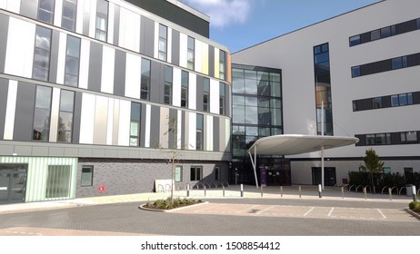 Edinburgh, Scotland; September 8th 2019: The Entrance To The New Royal Hospital For Sick Children And Young People At Little France In Edinburgh. 