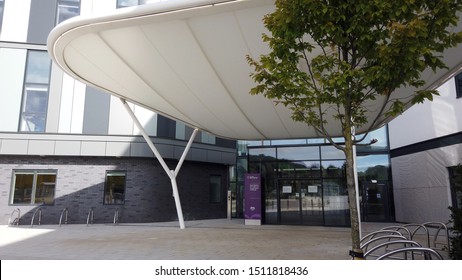 Edinburgh, Scotland; September 8th 2019: The Entrance To The New Royal Hospital For Sick Children And Young People At Little France In Edinburgh. 