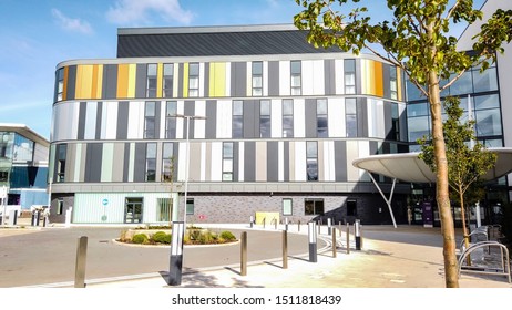 Edinburgh, Scotland; September 8th 2019: The Entrance To The New Royal Hospital For Sick Children And Young People At Little France In Edinburgh. 