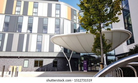 Edinburgh, Scotland; September 8th 2019: The Entrance To The New Royal Hospital For Sick Children And Young People At Little France In Edinburgh. 