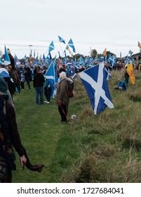 Edinburgh, Scotland / UK - October 5th 2019: Scottish Independence March Through Edinburgh