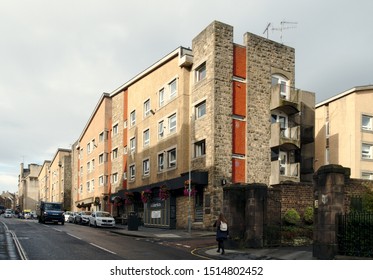 Edinburgh, Scotland / UK - September 24 2019: Housing At Canongate By Basil Spence